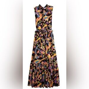 Banjanan Emma Mock Neck Maxi Dress in Jet Size S